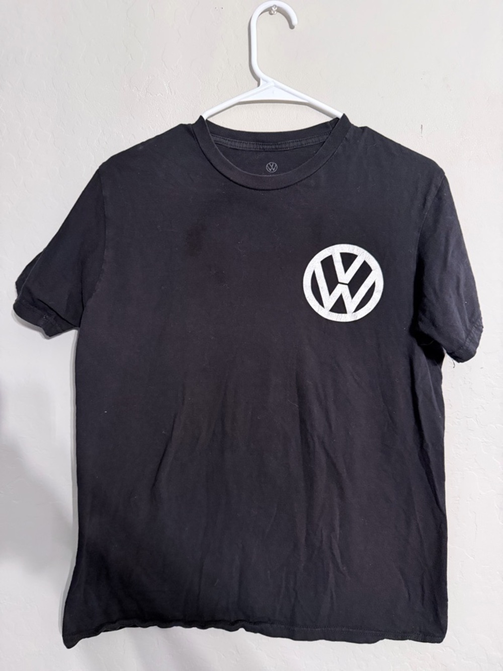 Volkswagen Black Short Sleeve Crewneck Tee - VW Logo
